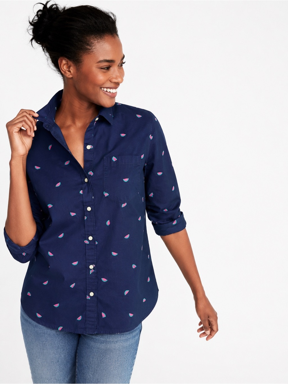 NWT Old Navy Button-Up Shirt with Watermelons